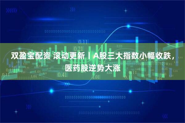 双盈宝配资 滚动更新丨A股三大指数小幅收跌，医药股逆势大涨