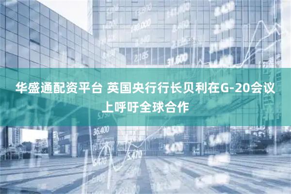 华盛通配资平台 英国央行行长贝利在G-20会议上呼吁全球合作